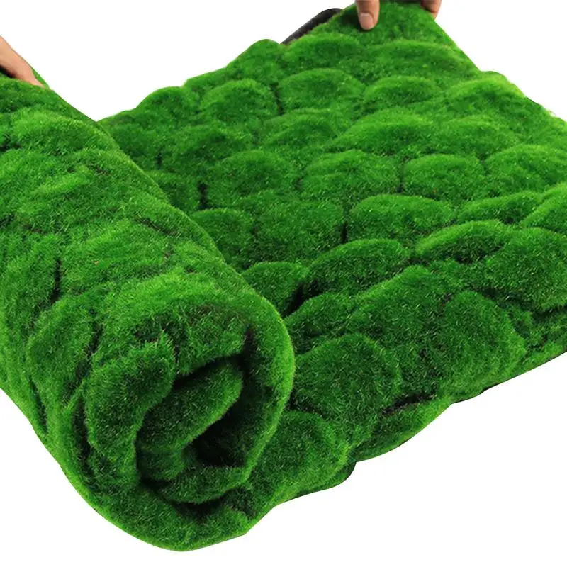 2019 NEW 1M * 1M Straw Mat Green Artificial Lawn Carpet Fake Turf Home Garden Moss Home Floor DIY Wedding Decoration Grass