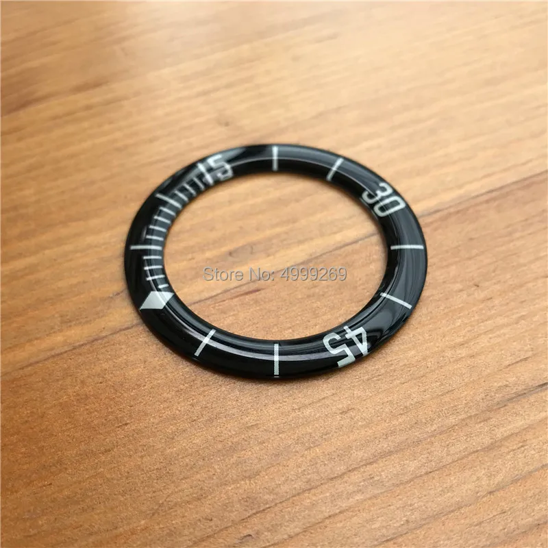 Luminous glass black watch bezel inserts for Blancpain Fifty Fathoms 45mm automatic men\'s watch parts tools