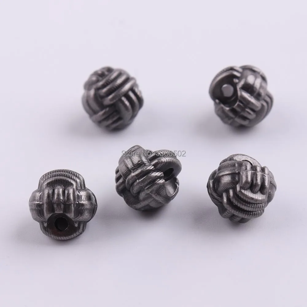 10PCS/lot 9mm Gunmetal Color one hole Buttons for Clothes Bag Fahion Garment Accessories