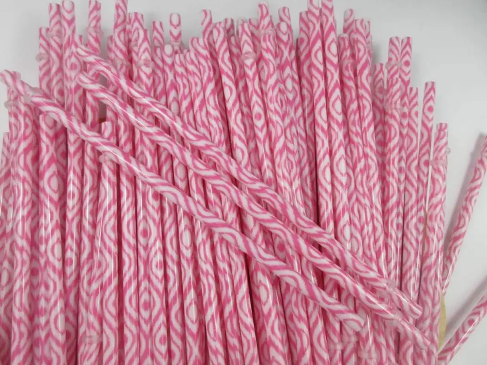 

50pcs printing Color Reusable Multicolor Drinking Straws rietjes Milk Tea Bar Party Wedding Kitchen Home Accessories Beverage
