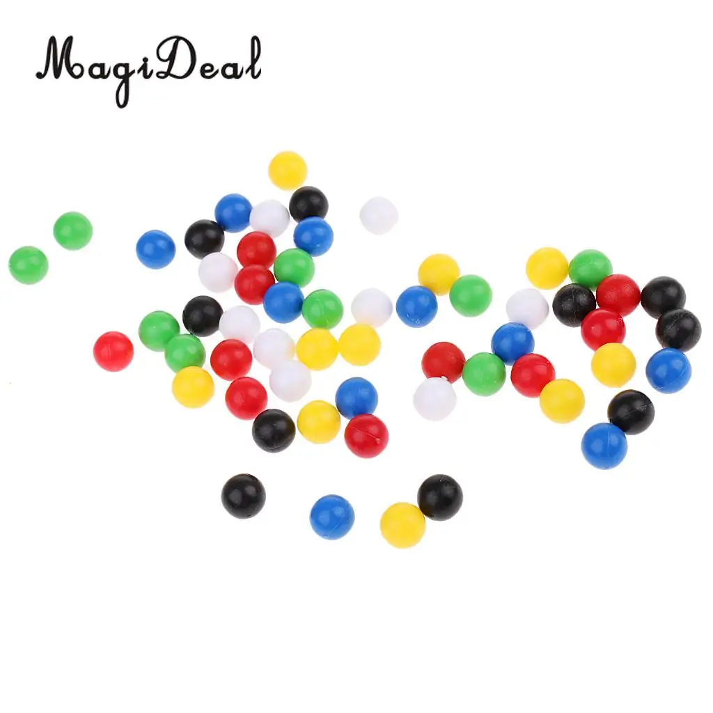 60 Pieces Plastic 1cm Balls for Wooden Connecting Four Balls in A Row Game Children Kids Toddlers Novelty Toys 1cm