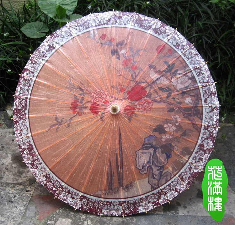 

Spring Scenery Birds in Red Flowers Oiled Paper Umbrella Chinese Handmade Waterproof Bamboo Dance Props Paraguas Gift Umbrella