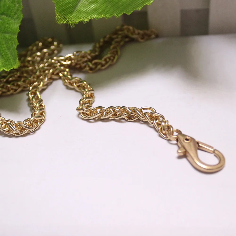 40-120cm Gold Silver Copper Lantern Chain For Handbag Purse Replacement Shoulder Bag Strap Lobster Clasp Chain Bag Accessories