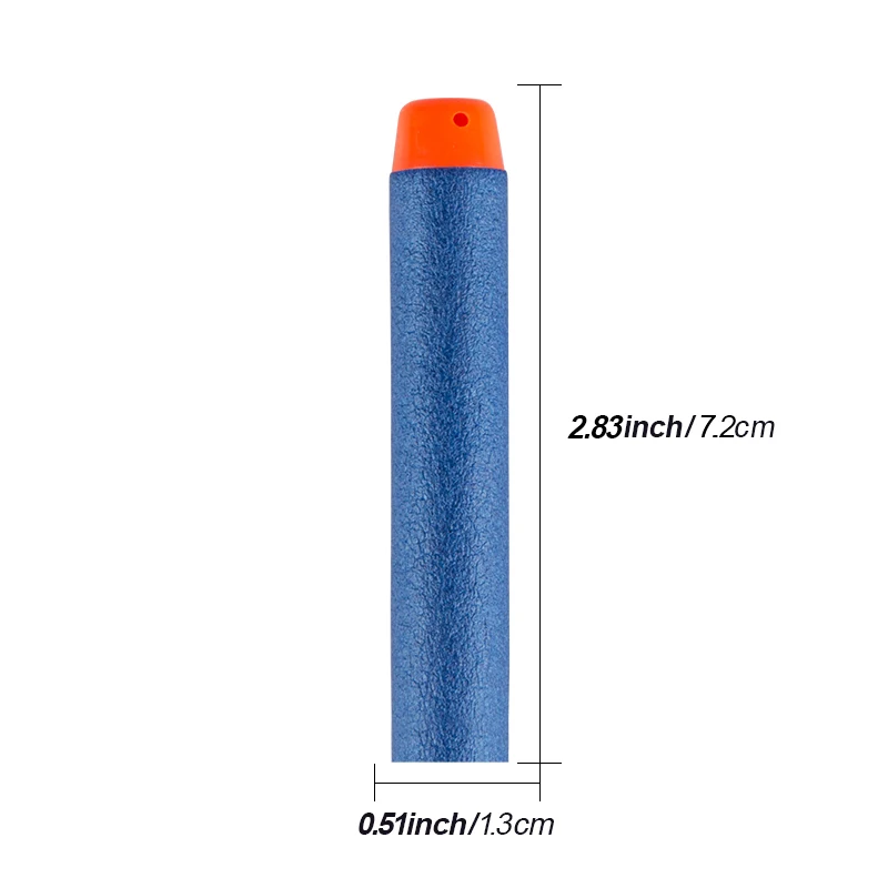 Bộ 50 Phi Tiêu Cho Súng Đồ Chơi Nerf Mềm Rỗng Lỗ Đầu 7.2Cm Đổ Lại Phi Tiêu Súng Đồ Chơi Bắn Đạn Cho Nerf Blasters xmas Cho Trẻ Em, Quà Tặng