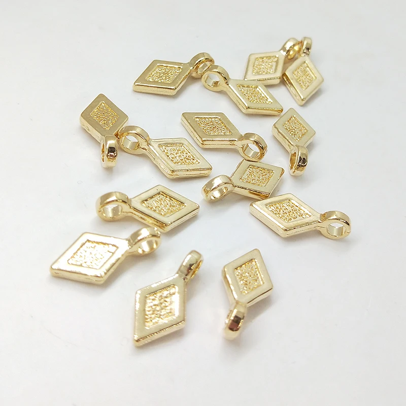 2021 New Fashion 16*8mm 25pieces/bag Zinc Alloy Geometry Charms Pendant for Earring Necklace Jewelry Making