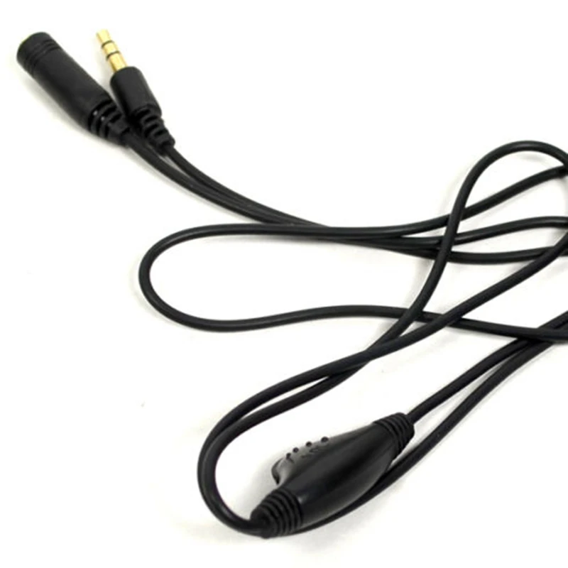 Hot Sale 3.5mm Jack AUX Male to Female Adapter Extender Cable M/F Audio Stereo Cord with Volume Control Earphone Headphone Wire