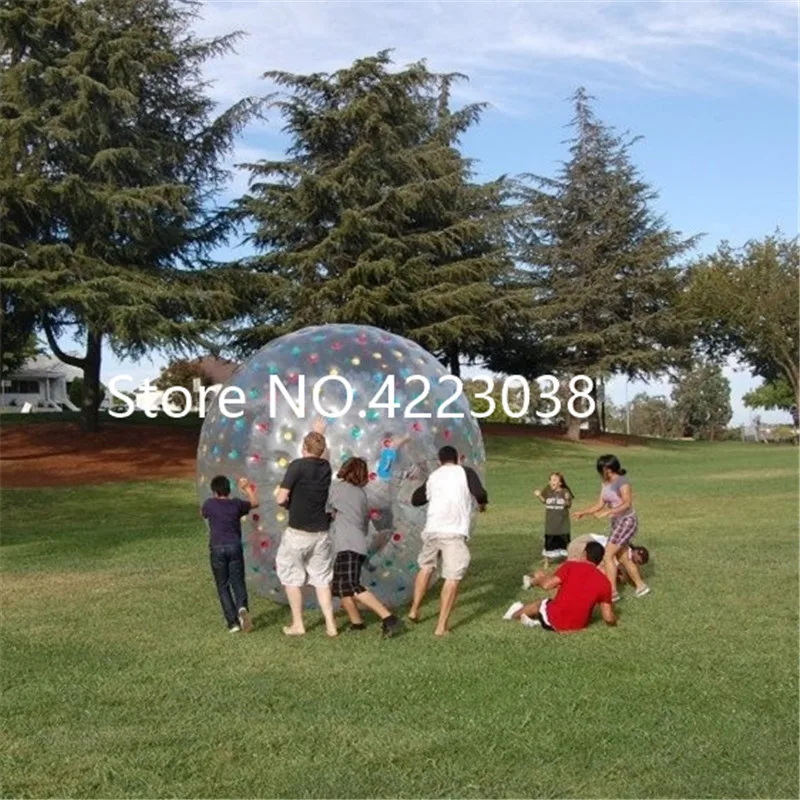 Free Shipping Human Hamster Ball 3M Zorb Ball For Outdoor Track Rolling Ball PVC Grass Ball People Inside Water Zorb Giant Beach