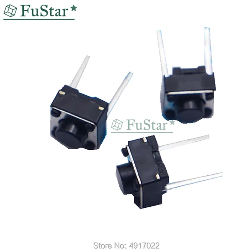 Imagen 2 del producto 100 Uds. Interruptor medio de 2 pines 6*6*5mm interruptores de botón táctiles 6x6x5mm 6*6*5mm DIP2
