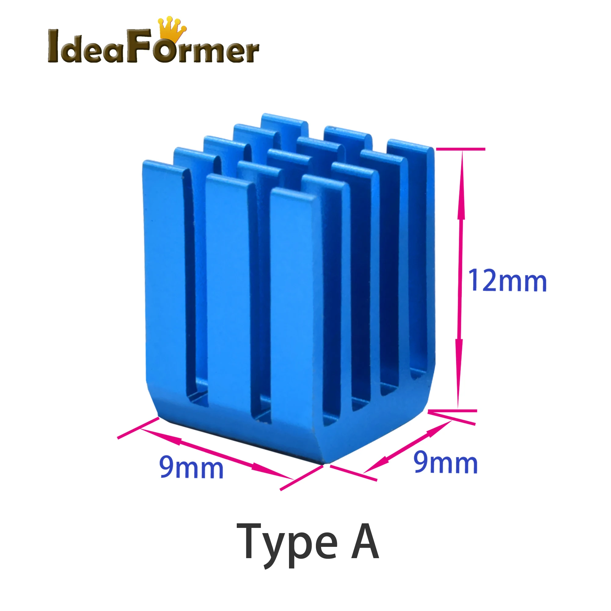 Dissipateur thermique pour moteur pas à pas d\'imprimante 3D, dissipateur thermique pour TMC2100 LV8729 DRV8825