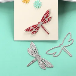DUOFEN METAL CUTTING DIES 010010SS 2pcs Small dragonflies embossing stencil DIY Scrapbook Paper Album paper crafts