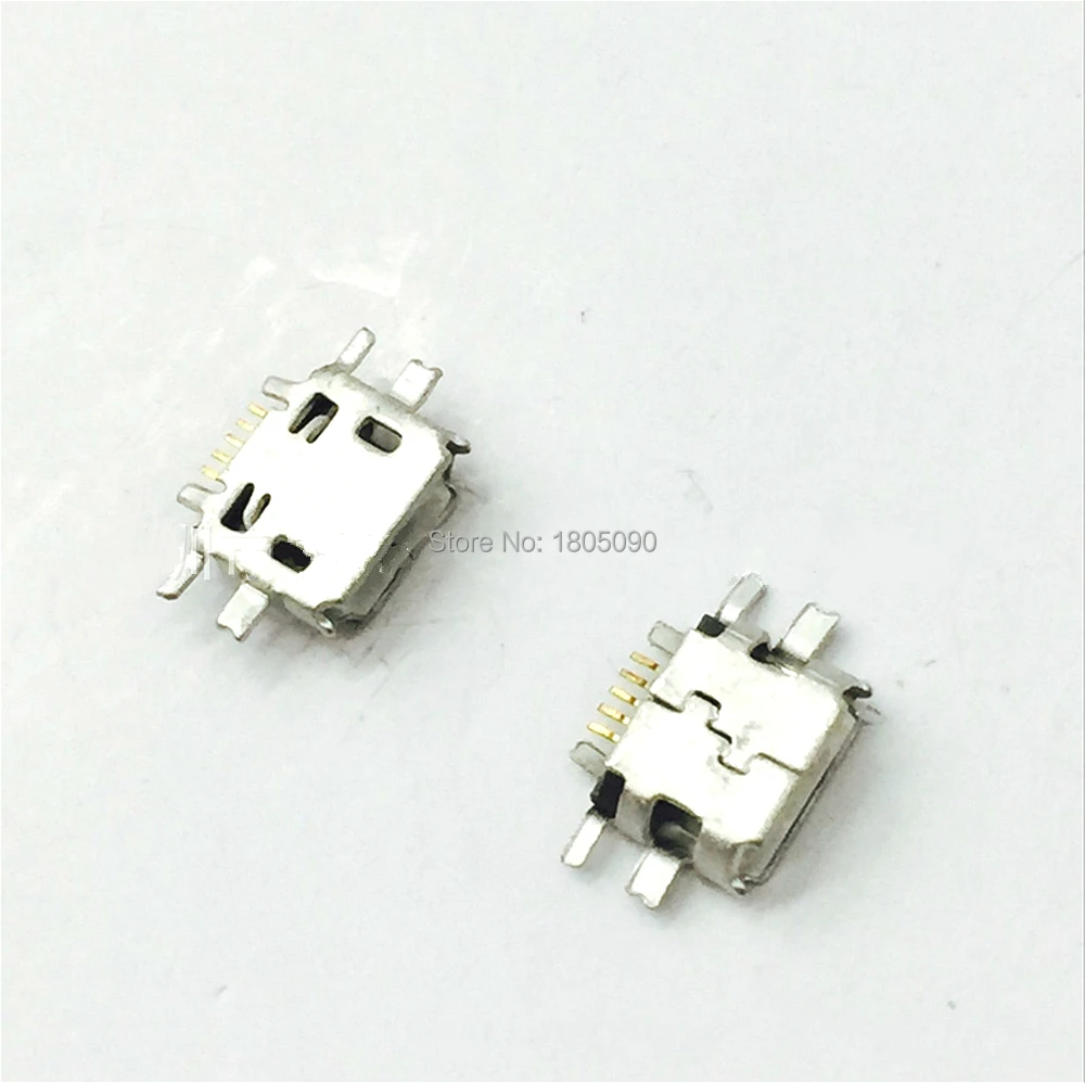 100pcs Micro USB 5Pin Jack Connector socket Data charging port tail plug For Nokia N97 E52 E55 N8 mobile phone Mini USB Jack