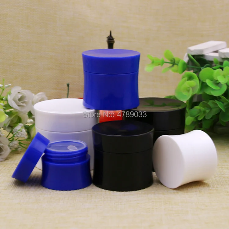 20pcs 15g 30g 50g 3 Colours Empty Cream Jar Cosmetic Packaging Box Plastic Jar Pot Eyeshadow Makeup Face Cream Container