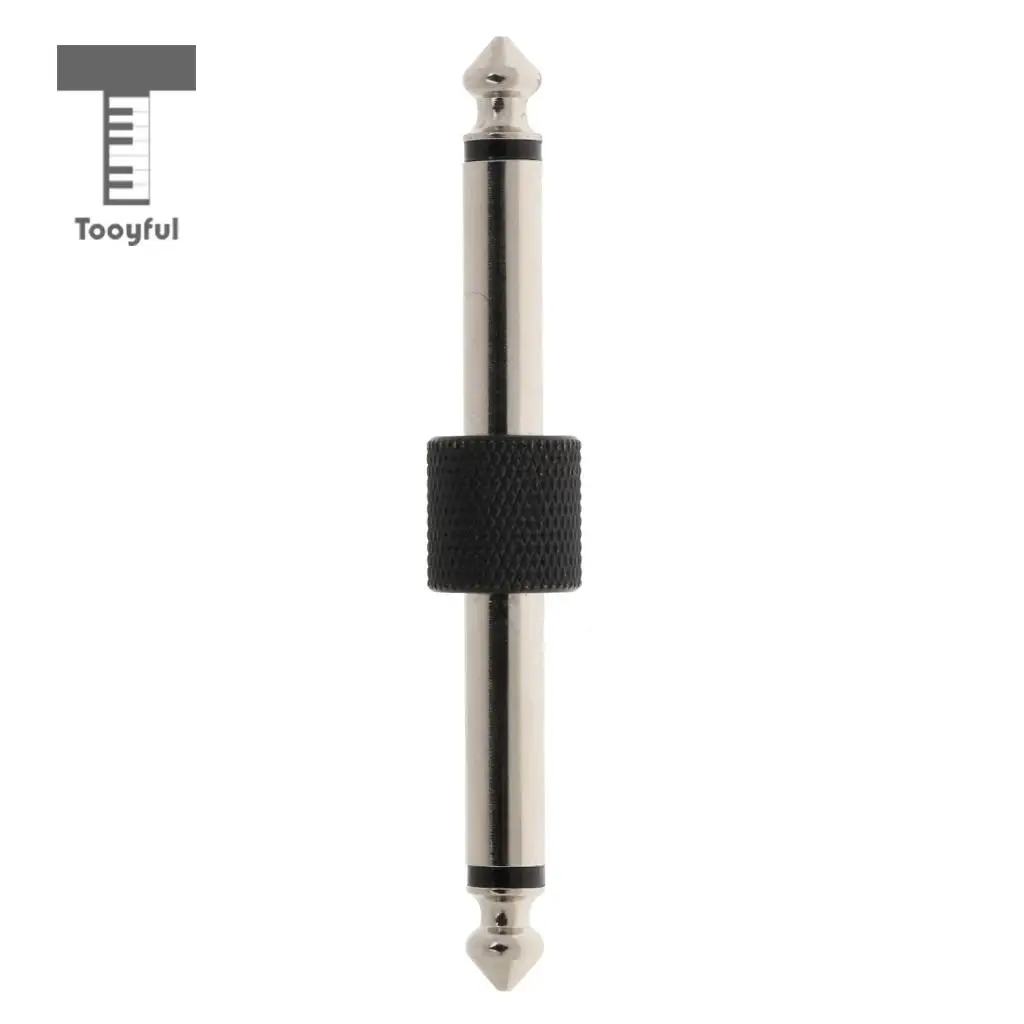 Tooyful 6.35mm Jack Guitar Effect Pedal Jack to Jack Connector Patch Adapter Plug