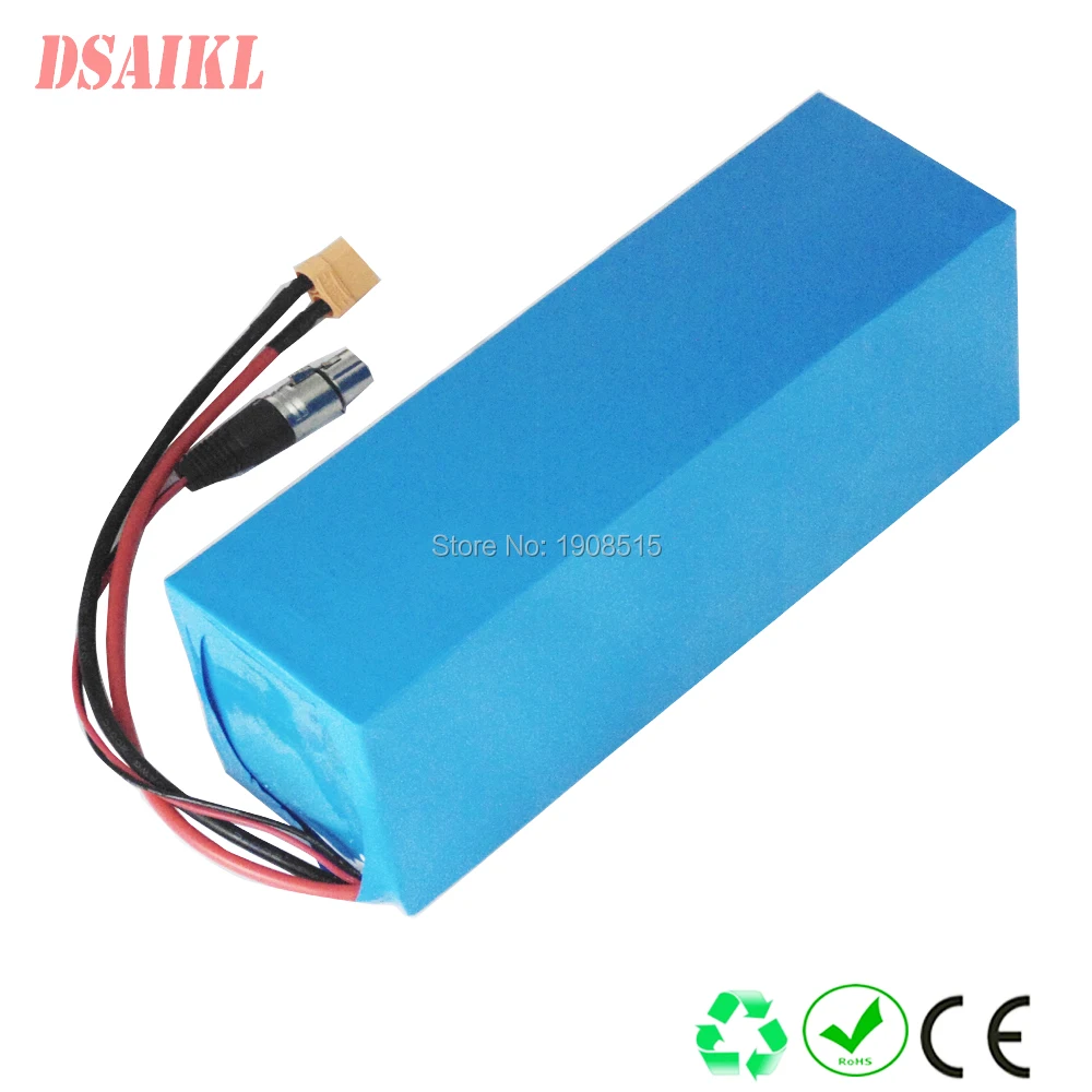 1500W Lithium Ion Battery Pack 60V 20Ah Electric Scooter Batteries with 30A BMS and 67.2V 3A Charger