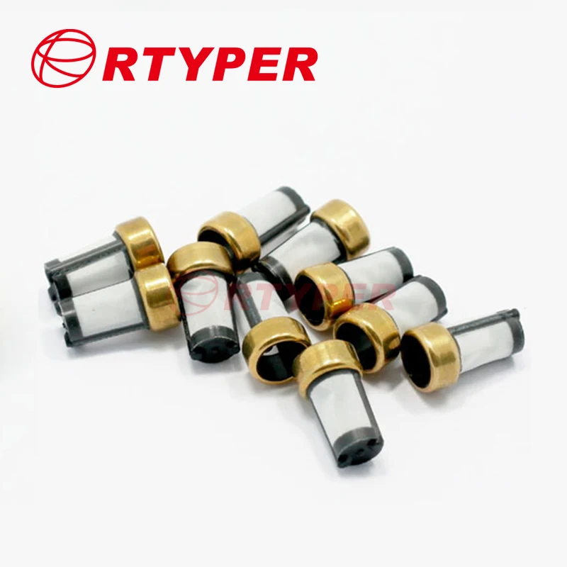 100pcs High Quality Auto Petrol  Fuel Injector Micro Basket Filter Fit 6*3*10.7mm 11002 For Terrain ASNU003  Car Sapre Parts