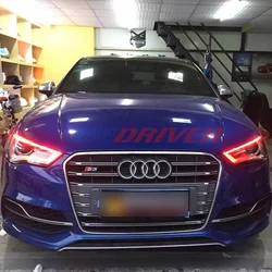 Icedriver for AUDI A3 S3 DRL RGB multicolor LED boards 2013-2015 daytime running lights Red Blue RGBW Demon Eye lighting bulbs