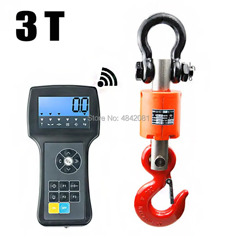 3T Wireless electronic scales hanging pounds hooks scale hanging wireless driving scale hand-held scales