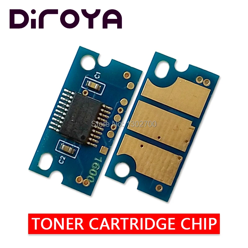 4PCS EUR 2.5K KCMY universal toner cartridge chip For OKI C110 C130 C130n MC160 MC160MFP C 110 130 130n MC 160 MFP printer reset