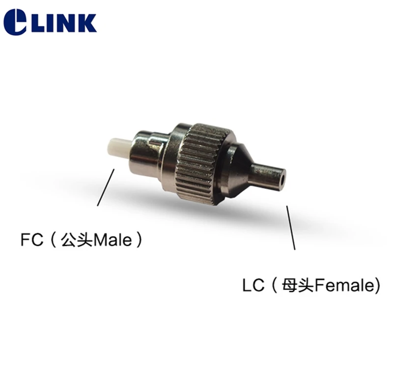 Adaptador híbrido fm para uso vfl 5 peças LC-FC fêmea-macho 2.5-1.25mm fibra óptica ftth acoplador fm FC-LC para uso vfl frete grátis