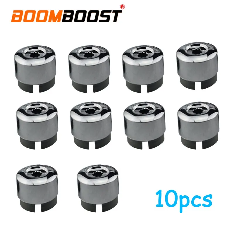 10pcs Chrome Wheel Lug Bolt Nut Cap Cover For VW Touareg 2004-2014 ABS plastic with triple chrome finish 7L6 601 173A 2ZZ