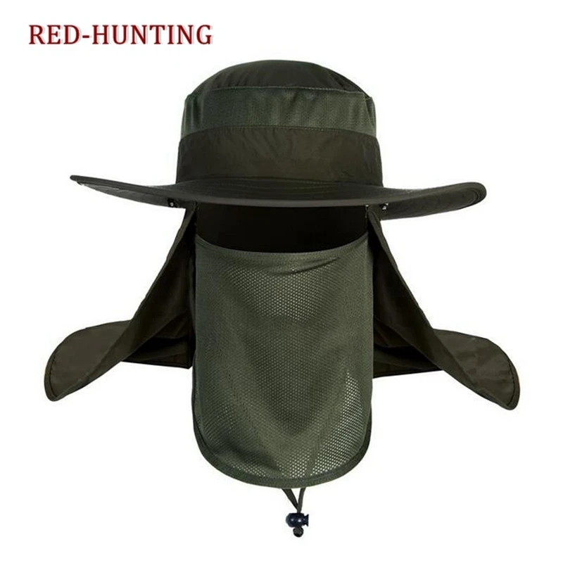 2022 Outdoor UV Protection Face Neck Flap Sun fishing hat Mask Headband Fishing equipment Fishing Sun Rain Anti-mosquito Hat