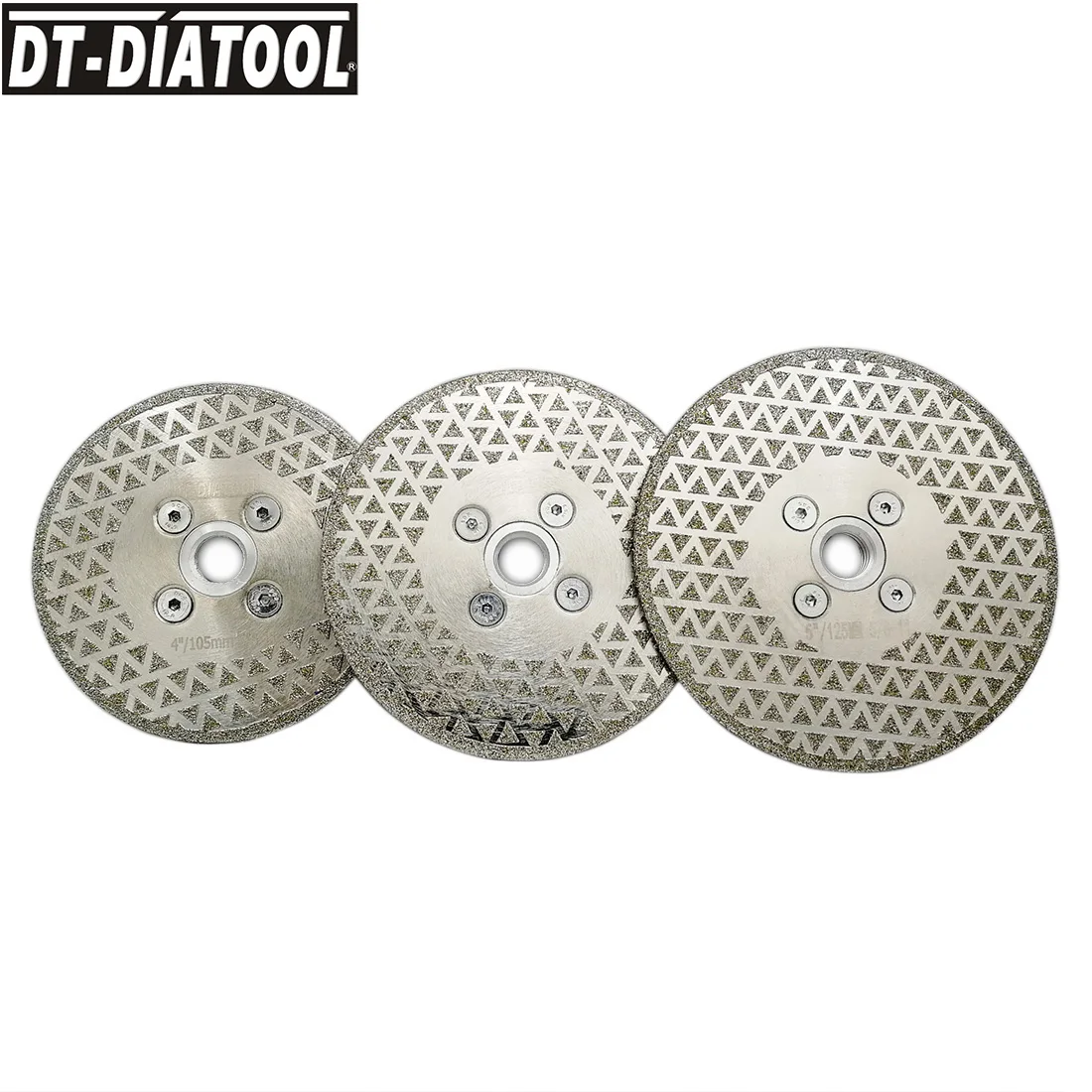 DT-DIATOOL Dia 105/115/125mm Electroplated Diamond Disc Cutting  Grinding for Tile Marble Granite Single-Sided Saw Blades