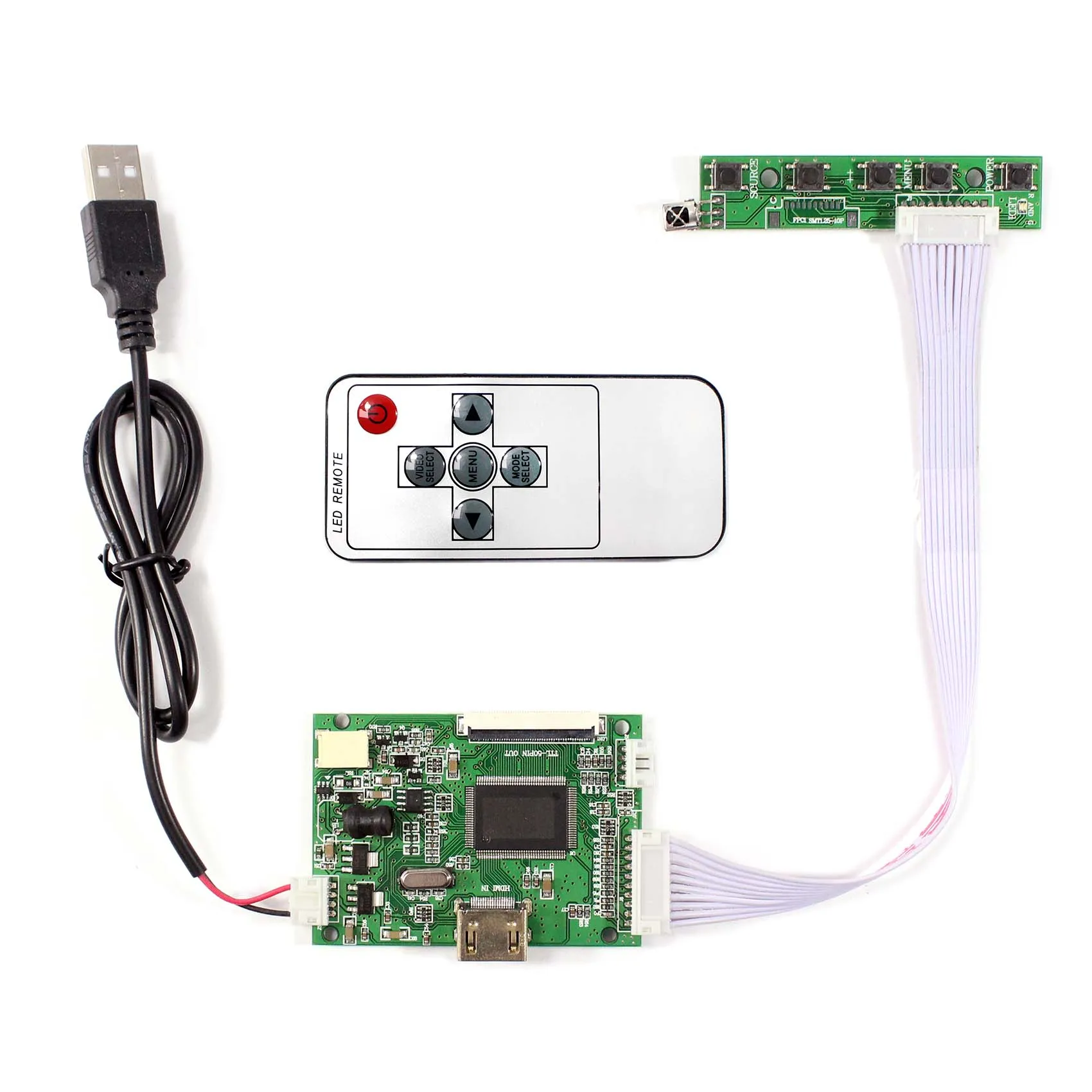 HD Serta Input LCD Controller Board Bekerja untuk 8 "800X600 EJ080NA-05A AT080TN52 Layar LCD