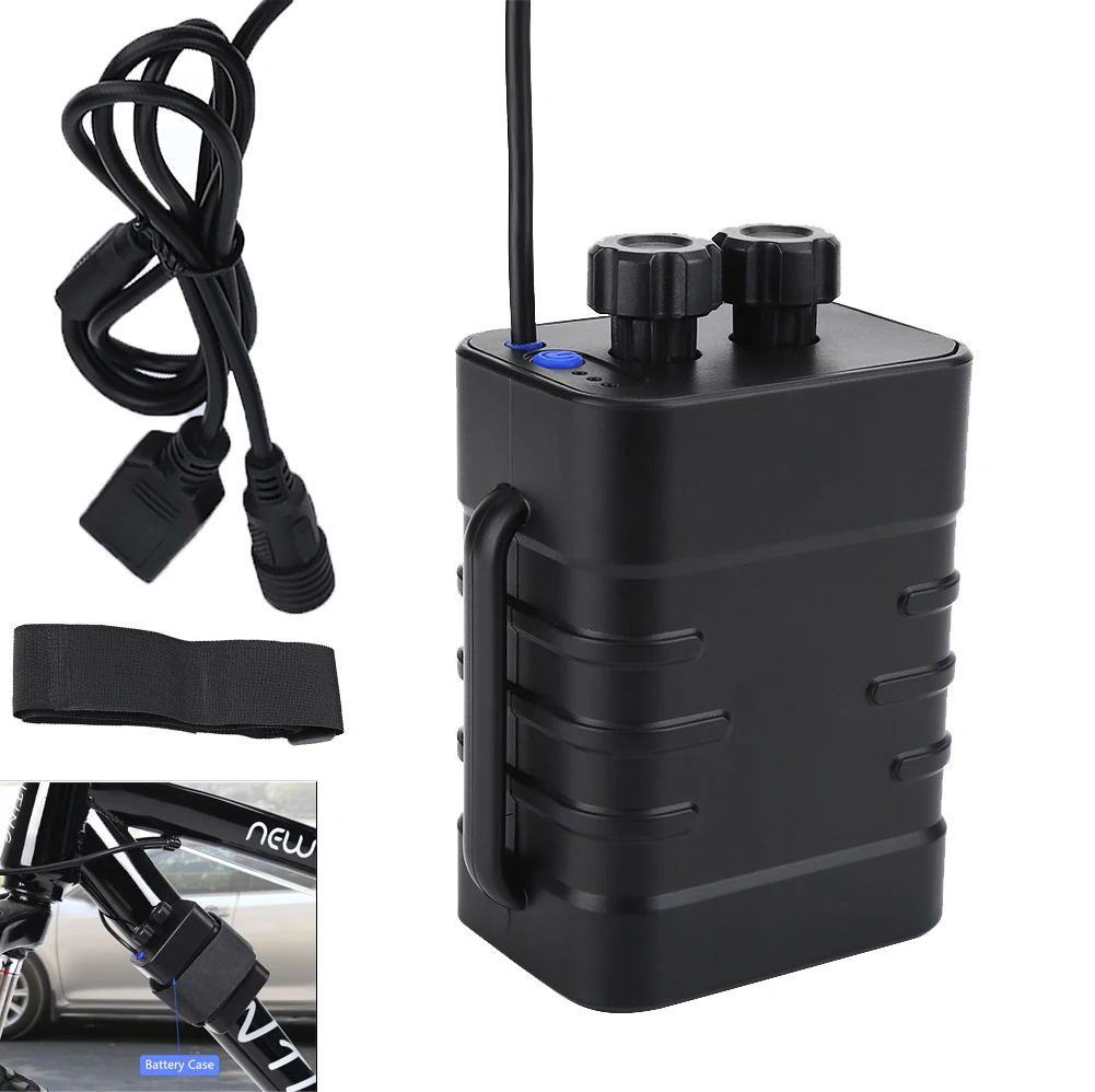 8.4V Battery Pack Case 6x18650 Power Bank Case Box DC 8.4V USB Charging Phone Battery Pack Cover Kit Holder For Led Bike Light