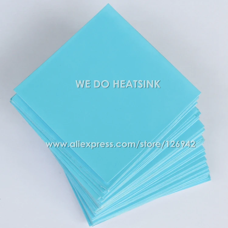 2pcs 80x80mm 3M 8810 Thermally Compound Double Sided Acrylic Adhesive Blue Heatsink Cooler Pad Thermal LED Tape