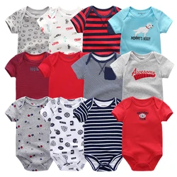 Conjunto de ropa Unisex para bebé recién nacido, monos de unicornio de algodón para niña, monos de dibujos animados, 6 uds./Set