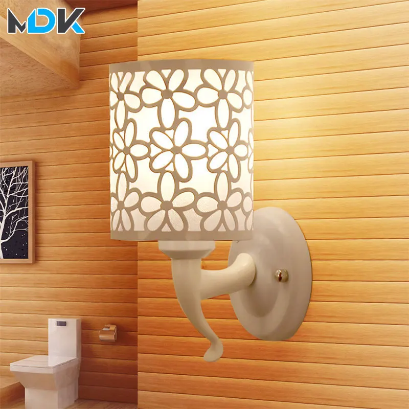 

Wall lamp lampada LED iron craft wall light rail project Square LED wall lamp bedside room bedroom wall lamps arts