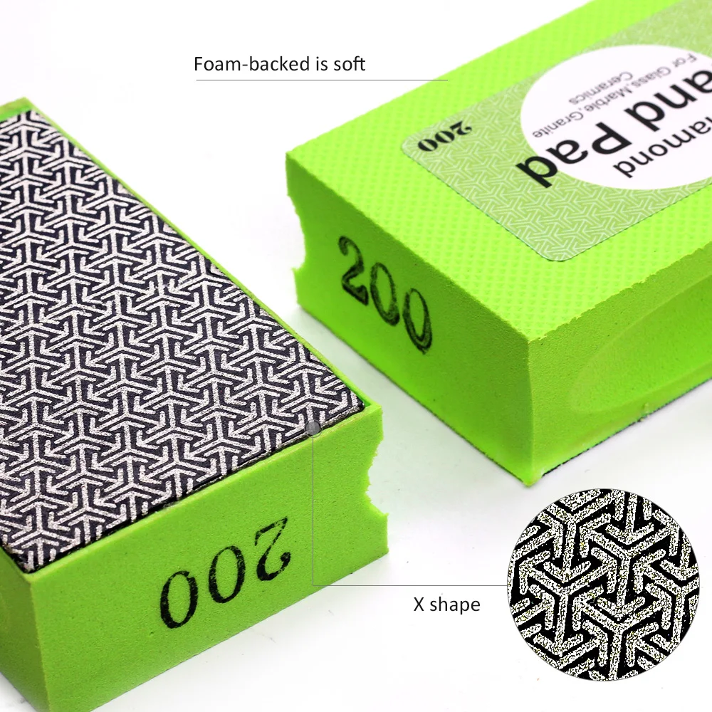 Grit 200 # diamante Elettrolitico lucidatura a mano pad per la lucidatura di vetro, pietra, piastrelle, alluminio e ferro acciaio