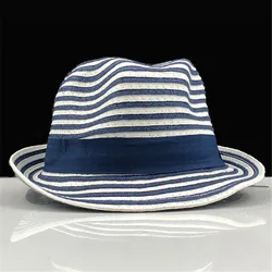 Hot Parent-child Sun Hat Cute Children Sun Hats Bow Hand Made Women Straw Cap Beach Big Brim Hat Casual Girls Stripe Summer Cap