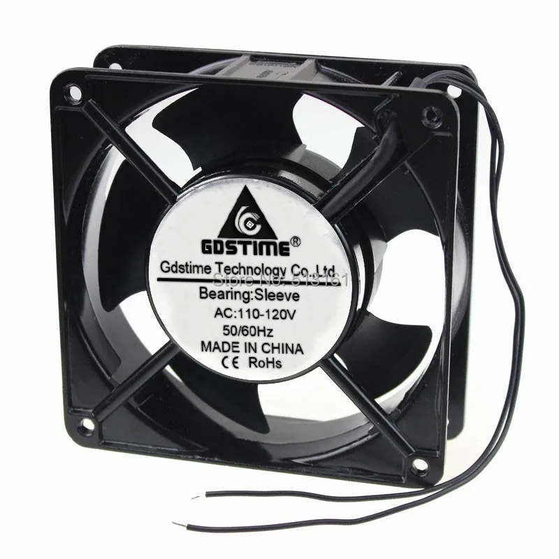 

10 Pieces Gdstime 12038 120mm 12cm AC Cooling Fan 110V/120V Exhasut Fan Industry Axial Cooler Fan