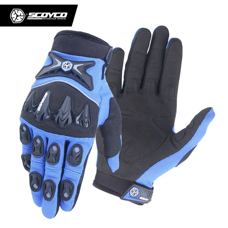 SCOYCO Motocross Off-Road Racing Gloves Motorcycle Gloves Breathable Half Finger Gloves DH Dirt Bike Street Riding Guantes Luvas