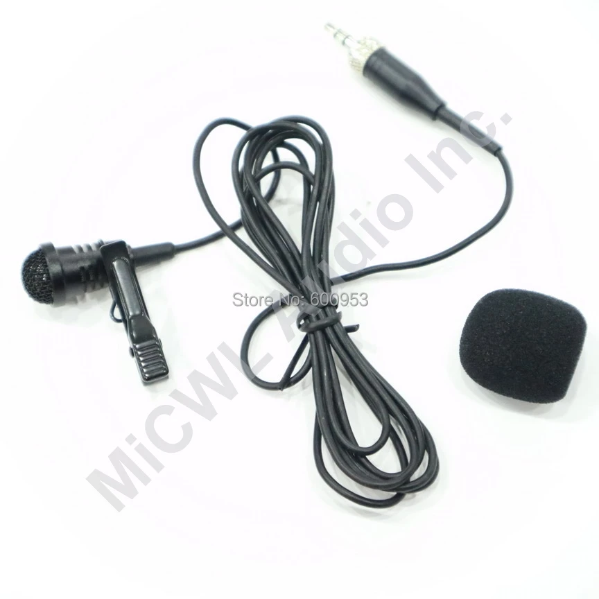 Mini 3.5mm Jack Lock Lavalier Tie Clip Microphones Microfono Mic For Sennheiser ew sk Wireless System 2m Long Cable