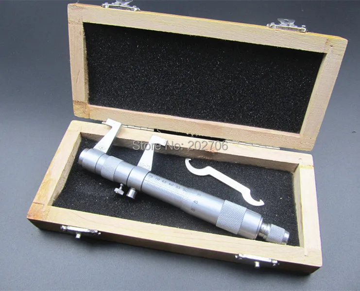 50-75mm Accuracy 0.01mm Inside Screw Gauge Metric Internal Micrometers Carbide Measuring Tools