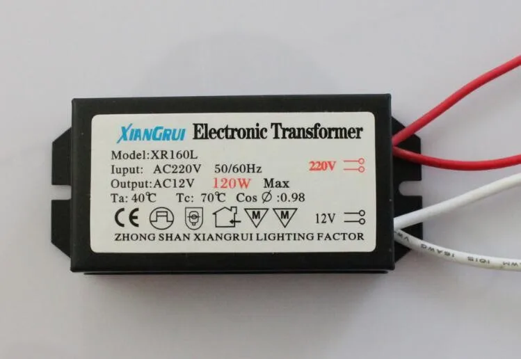 High quality Sufficient Power Electronic Transformer For Halogen Lamp light AC 12V 20W 50W 60W 160W 200W 250W Optional