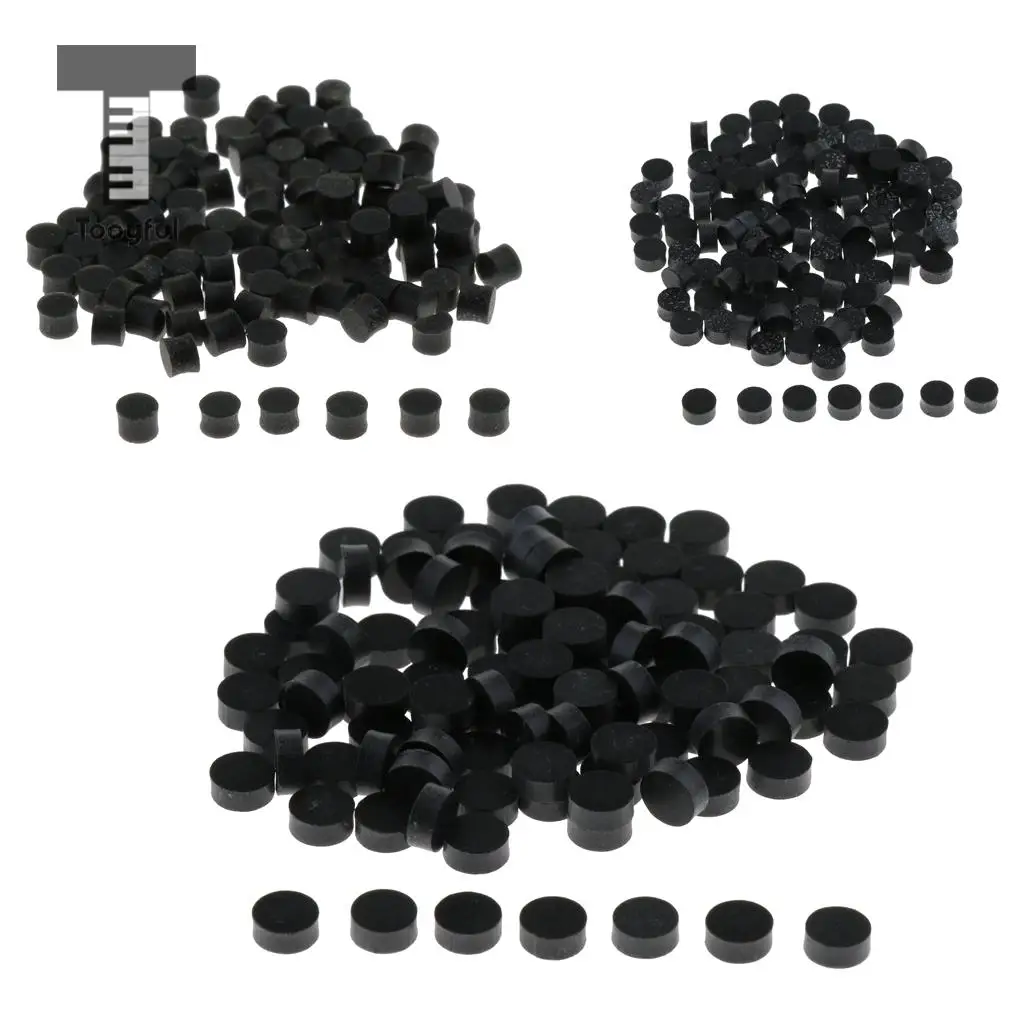 Tooyful Pack of 100 Acrylic Fretboard Fingerboard Dots Inlay Markers Black for Acoustic Guitars Replacement Parts