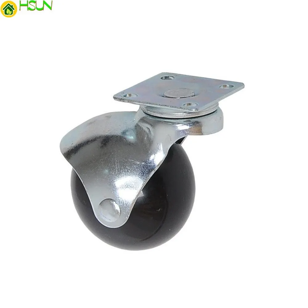 

1.5/2.0 inch flat bottom universal casters PP ball wheel Furniture casters Crib universal wheel 5pcs