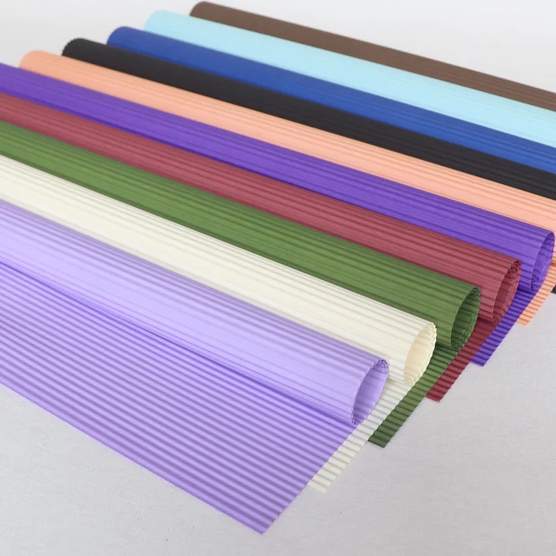 5pcs Child Handmade Origami Paper Color Corrugated Paper Kid DIY Scrapbooking Craft Paper Packs Flower Wrapping Paper