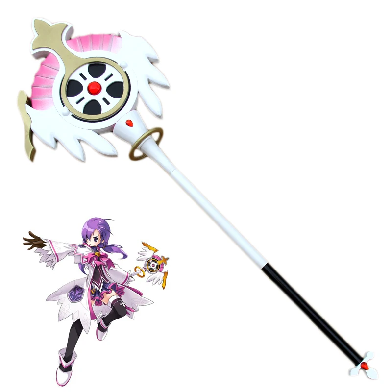 ELSWORD Aisha Elemental Master Wand PVC Cosplay Prop