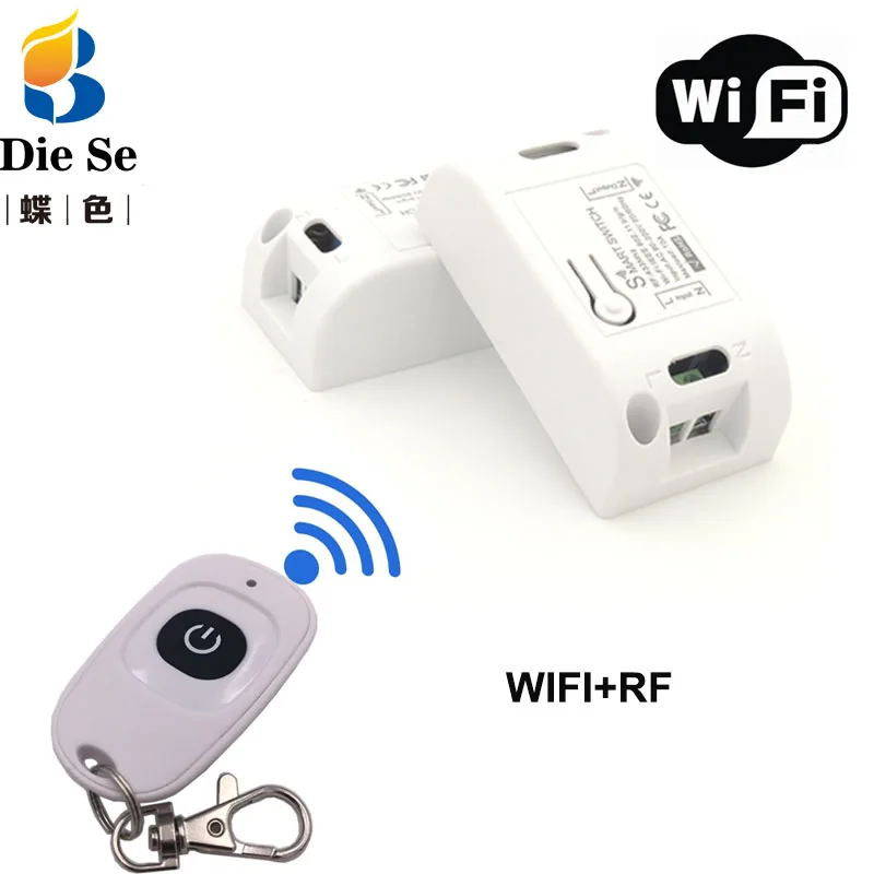 

Wifi Switch and 433Mhz Remote Control DIYs for Smart Home Automation Module Timer Light Suitable for IOS Android Phone