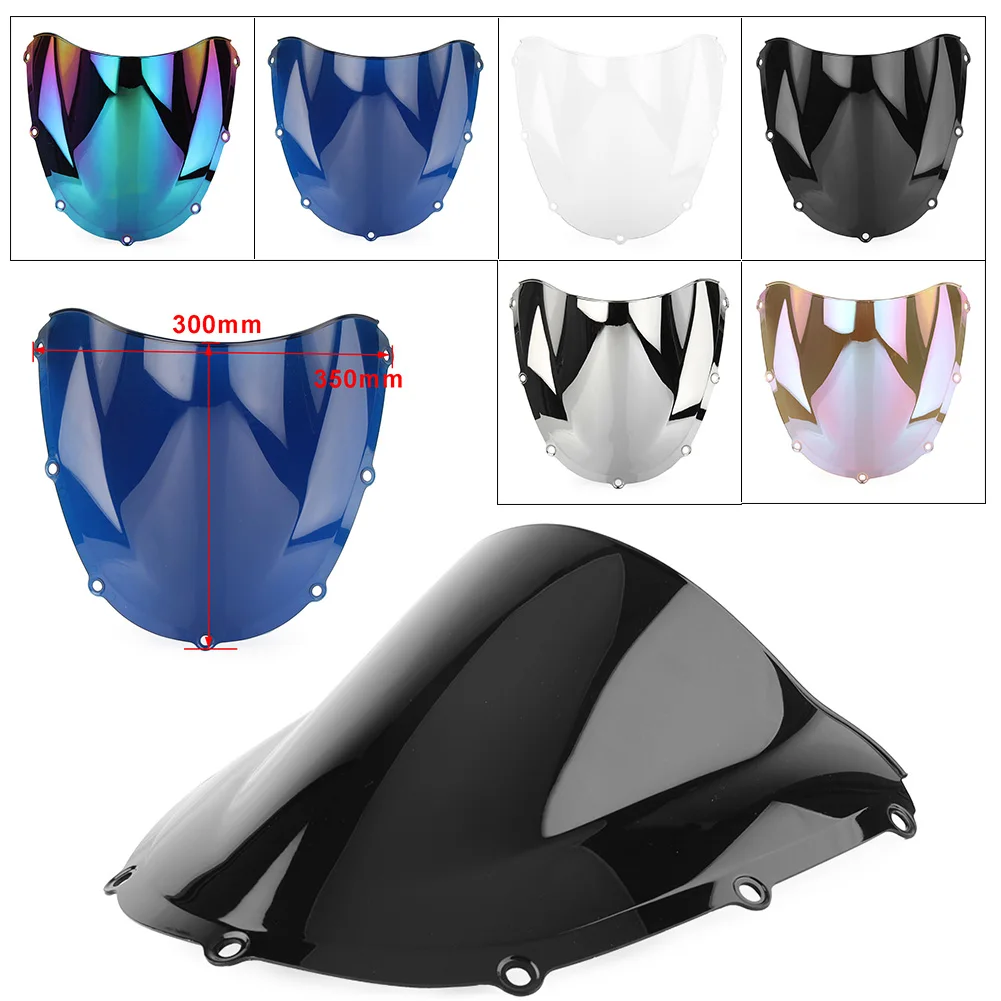 CBR954RR 2002 2003 Motorcycle Windshield Windscreen Double Bubble Wind Screen Shield for Honda CBR 954 RR 02 03 ABS Plastic