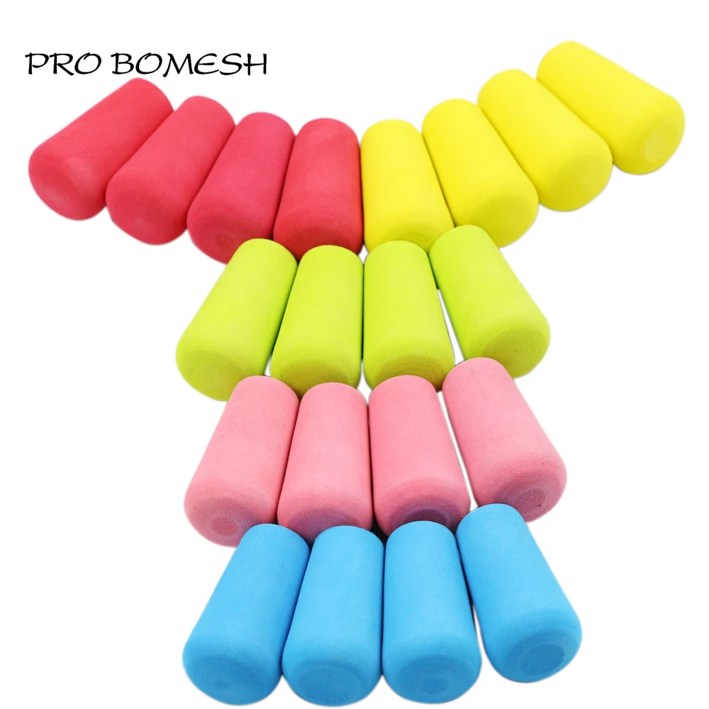 Pro Bomesh 5Pcs/Pack 51mm 4.2g Inner Diam 12mm Colorful EVA Fight Butt Cap Grip DIY Fishing Rod Building Component Repair Pole