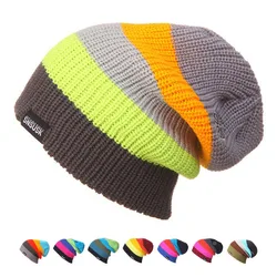 Autumn Winter Ski Hat Snowboard Winter Ski Skating SKULLIES CAPS Hats Beanies Head Warm For Men Woman