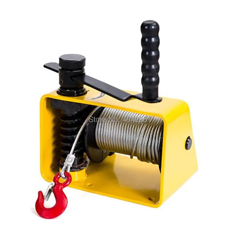 250kg/500kg/1Ton/2Ton Manual winch Boat truck auto self-locking hand manual Galvanized steel winch hand tool lifting sling