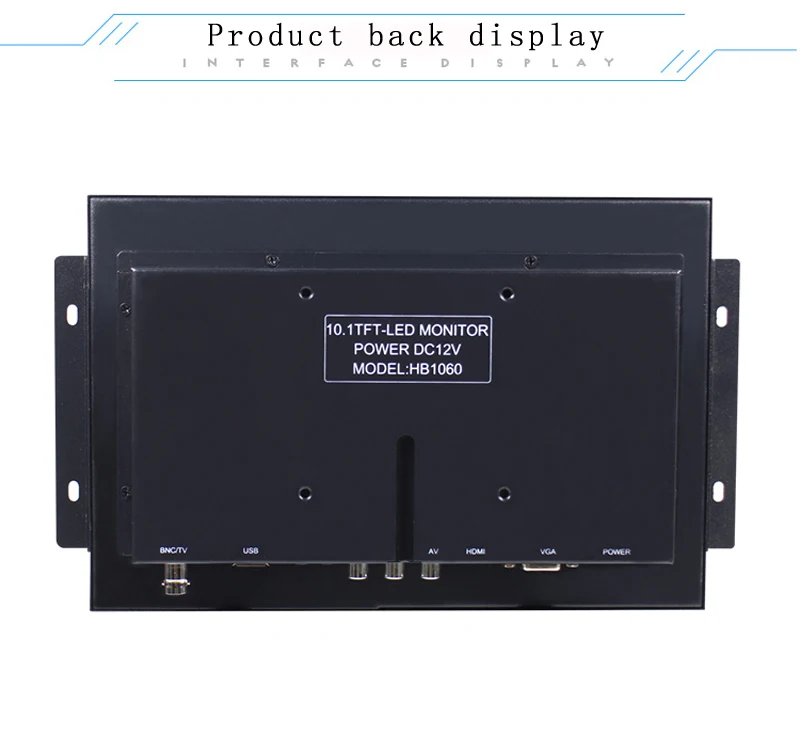 10 inch open embedded cabinet installation security industrial LCD monitor HDMI VGA BNC HD interface