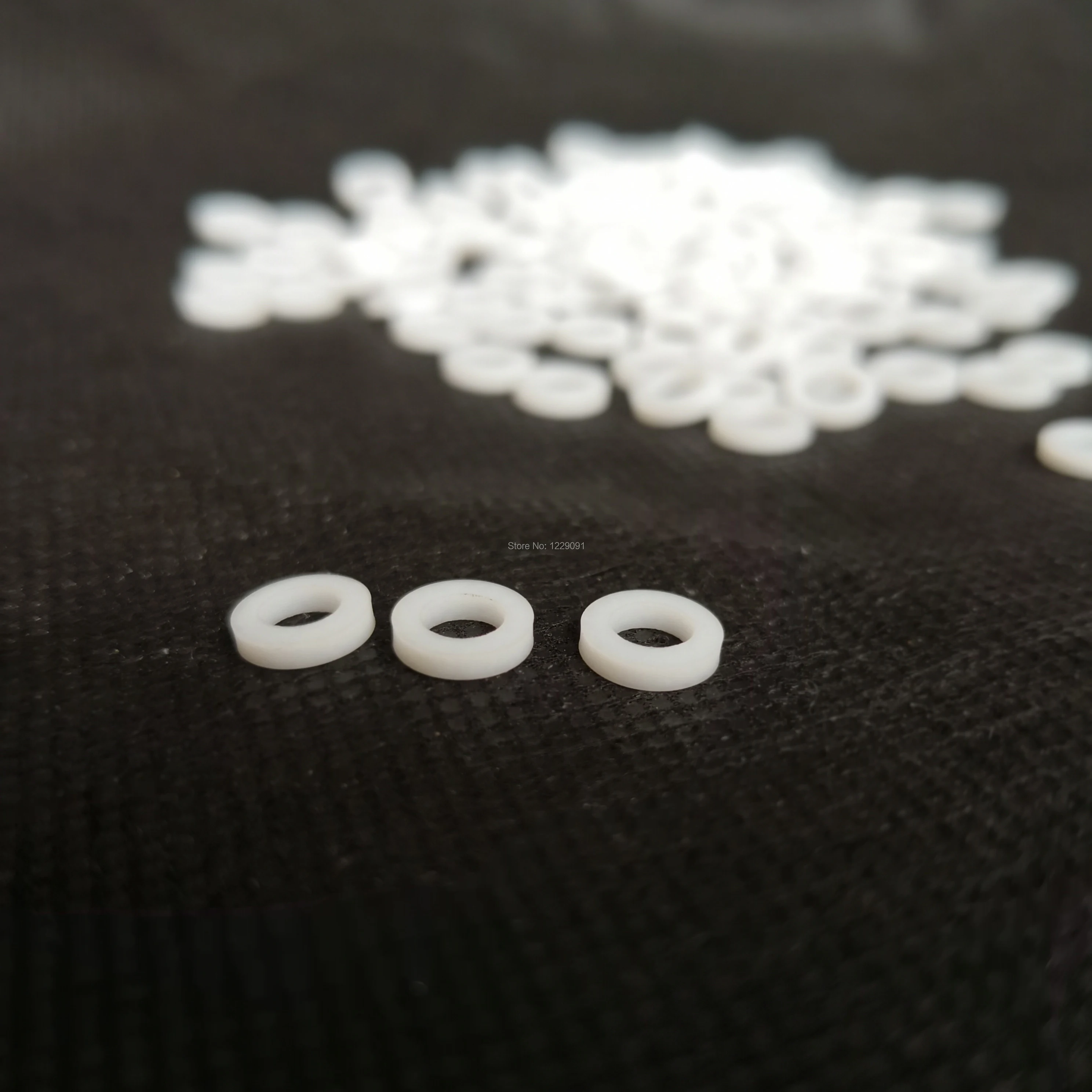 1000 pieces White PTFE Washer Flat Spacer Seals Washer Gasket Ring seal washer High precision