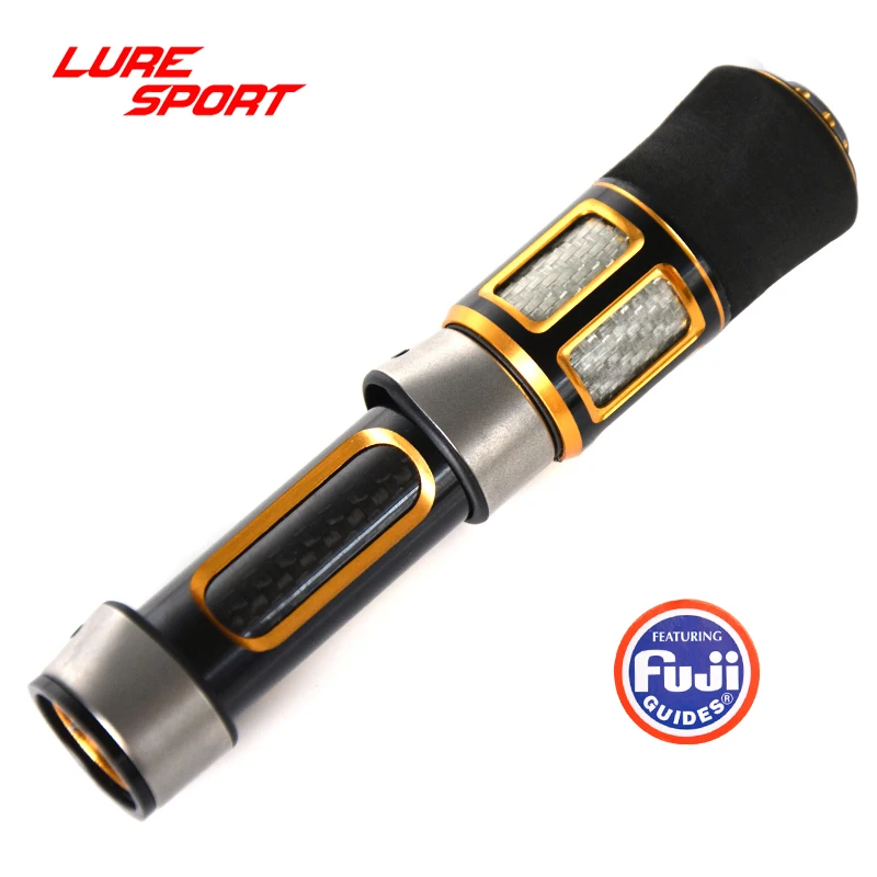 

LURESPORT Aluminum reel seat FUJI Nut woven carbon tube EVA cap Rod Building Component Repair Fishing Pole DIY Accessory